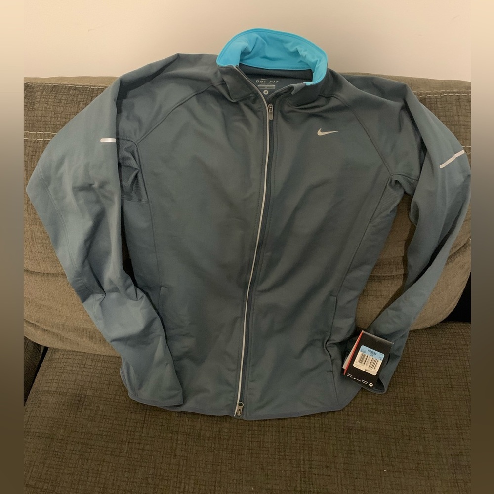 $85 Nike Womens Element Thermal Jacket Running Full Zip 520359-479 Sz: M - Picture 2 of 6